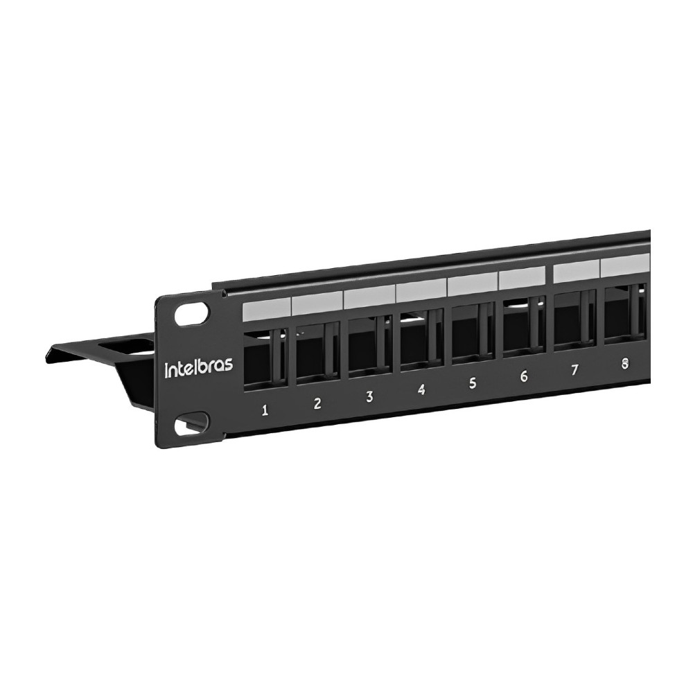 Patch Panel 24 Portas Descarragado PPD24 Intelbras