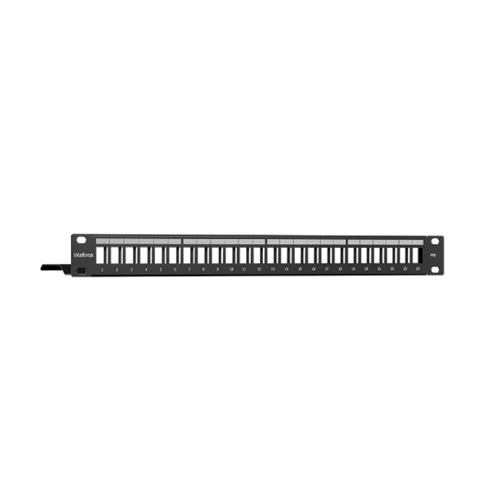 Patch Panel 24 Portas Descarragado PPD24 Intelbras