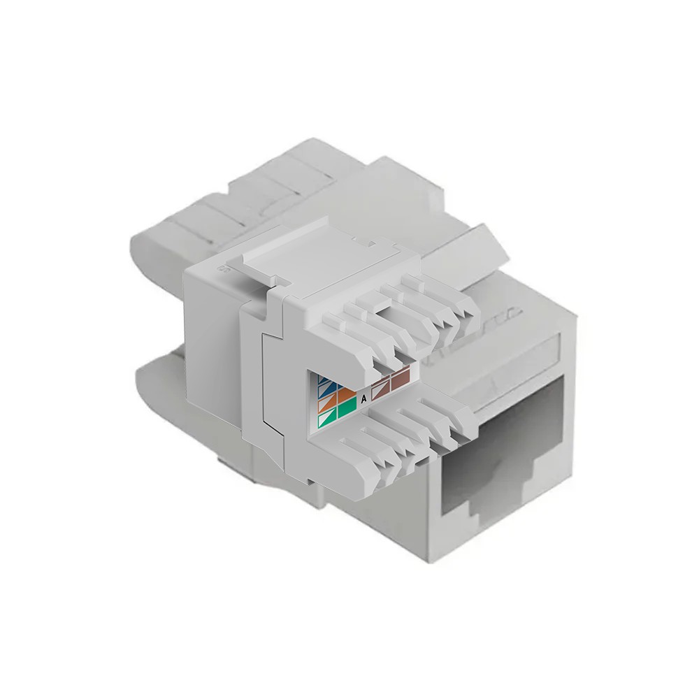 Conector RJ45 Fêmea 180° Cat6 Keystone Jack Intelbras