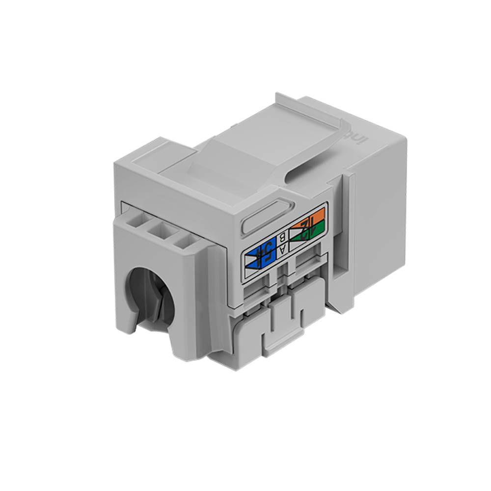 Conector RJ45 Fêmea 90° Cat6 Keystone Jack Intelbras