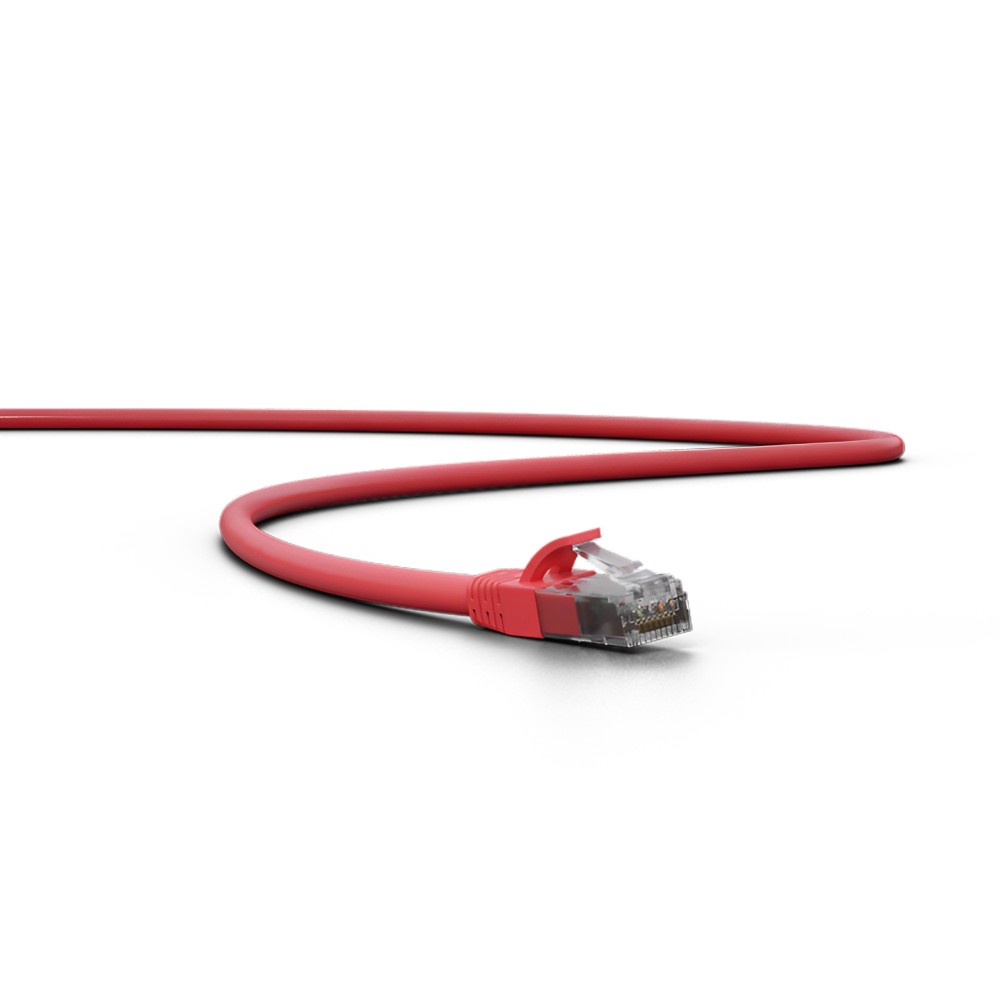 Patch Cord Impact Giga U/UTP 4P Cat6 Vermelho 1,5m LSZH Intelbras