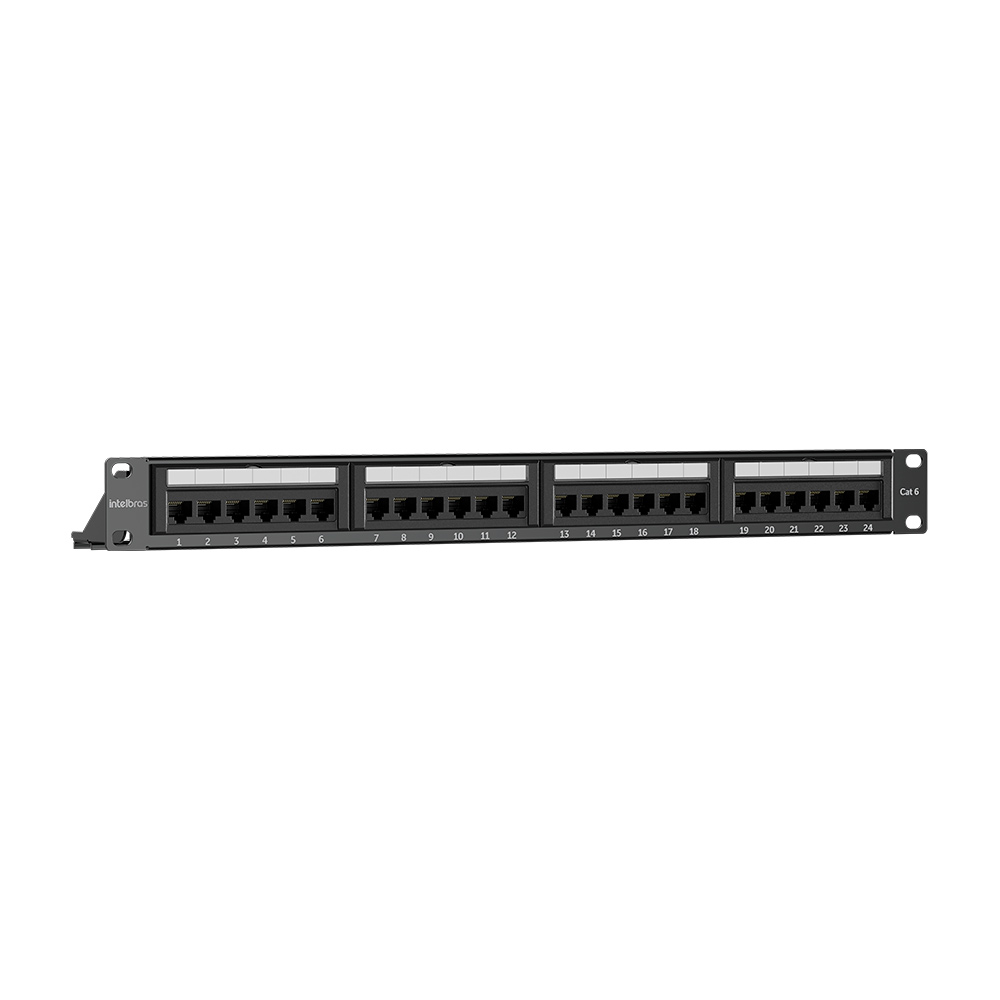 Patch Panel 24 Portas Impact Giga CAT6 PP624 Intelbras