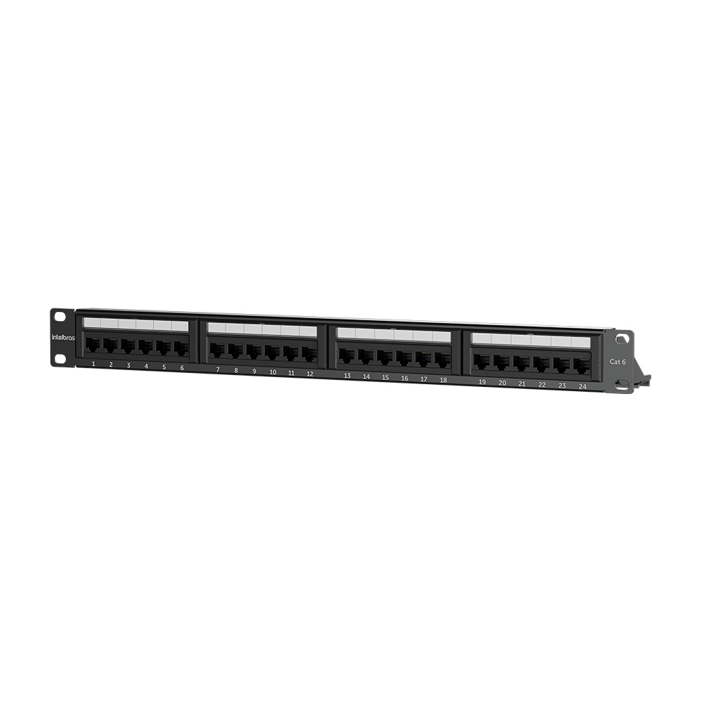 Patch Panel 24 Portas Impact Giga CAT6 PP624 Intelbras