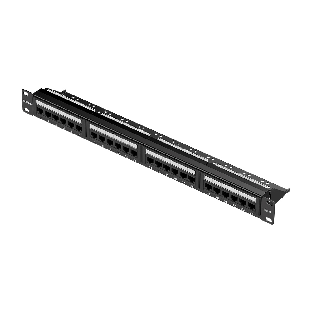 Patch Panel 24 Portas Impact Giga CAT6 PP624 Intelbras