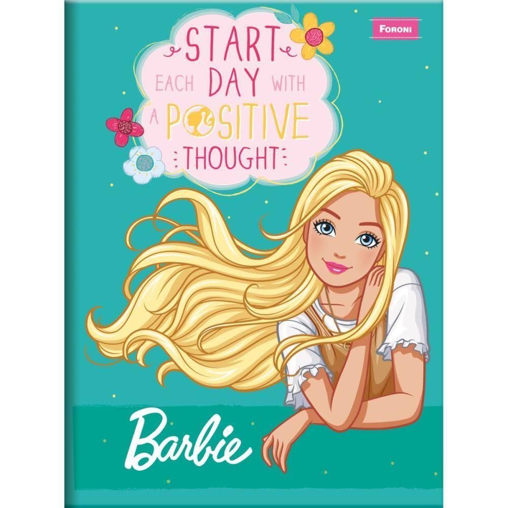 Caderno Brochura Foroni Barbie Capa Dura 80 Folhas Sortido