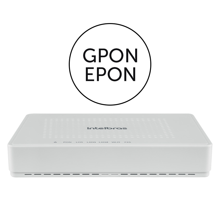 Roteador GPON 2 Portas GE 1 Porta FXS Wi Fi ONT121W Intelbras