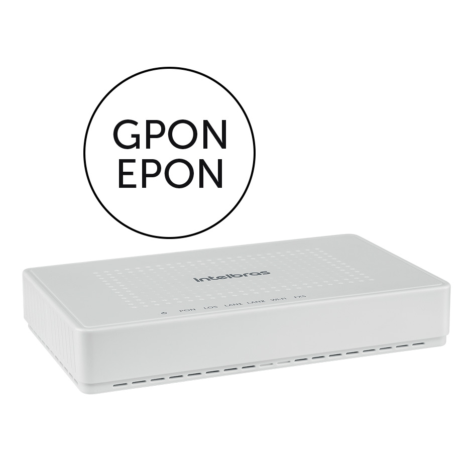 Roteador GPON 2 Portas GE 1 Porta FXS Wi Fi ONT121W Intelbras