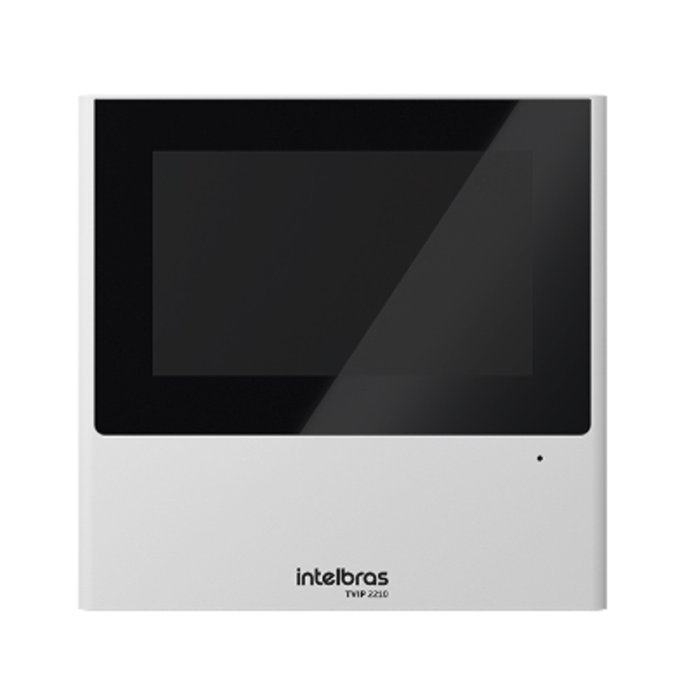 Terminal Interno Video Porteiro TVIP 2210 Branco Intelbras