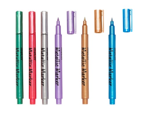 Marcador Artístico Molin Tinta Metálica Unidade Cores Sortidas