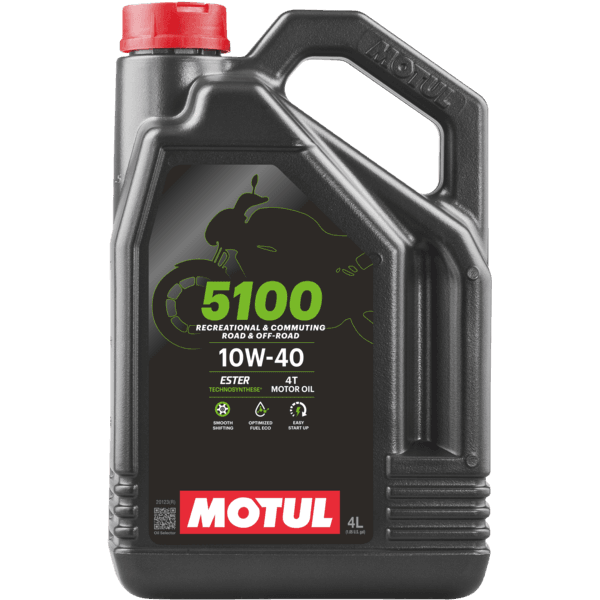 Óleo Para Motor de Moto MOTUL 5100 10W-40 4T 4L 104068