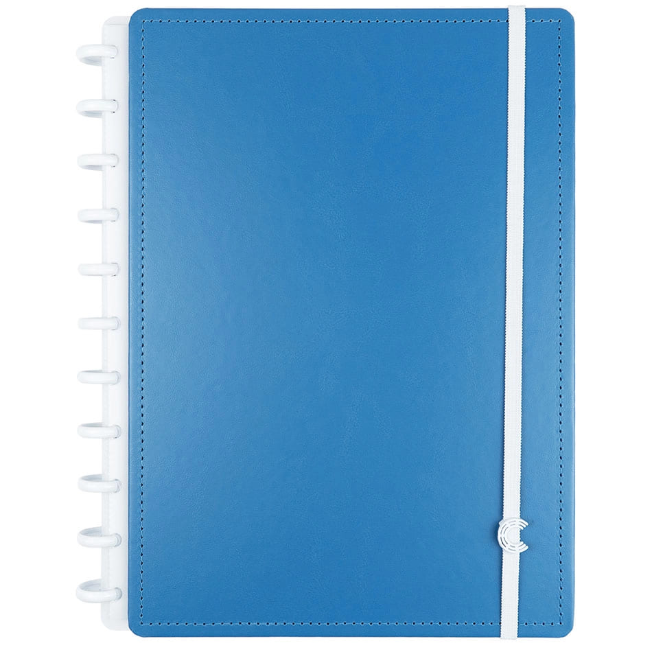 Caderno Inteligente Deep Blue Grande 60 Folhas com Pauta e 20 Folhas Lisas