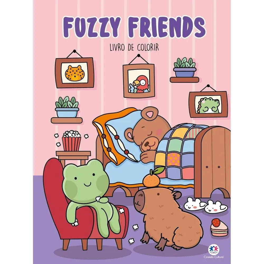 Livro Fuzzy Friends Colorir