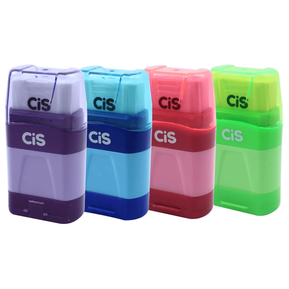 Apontador com Depósito CIS mais Borracha 480/12 Unidade Sortido