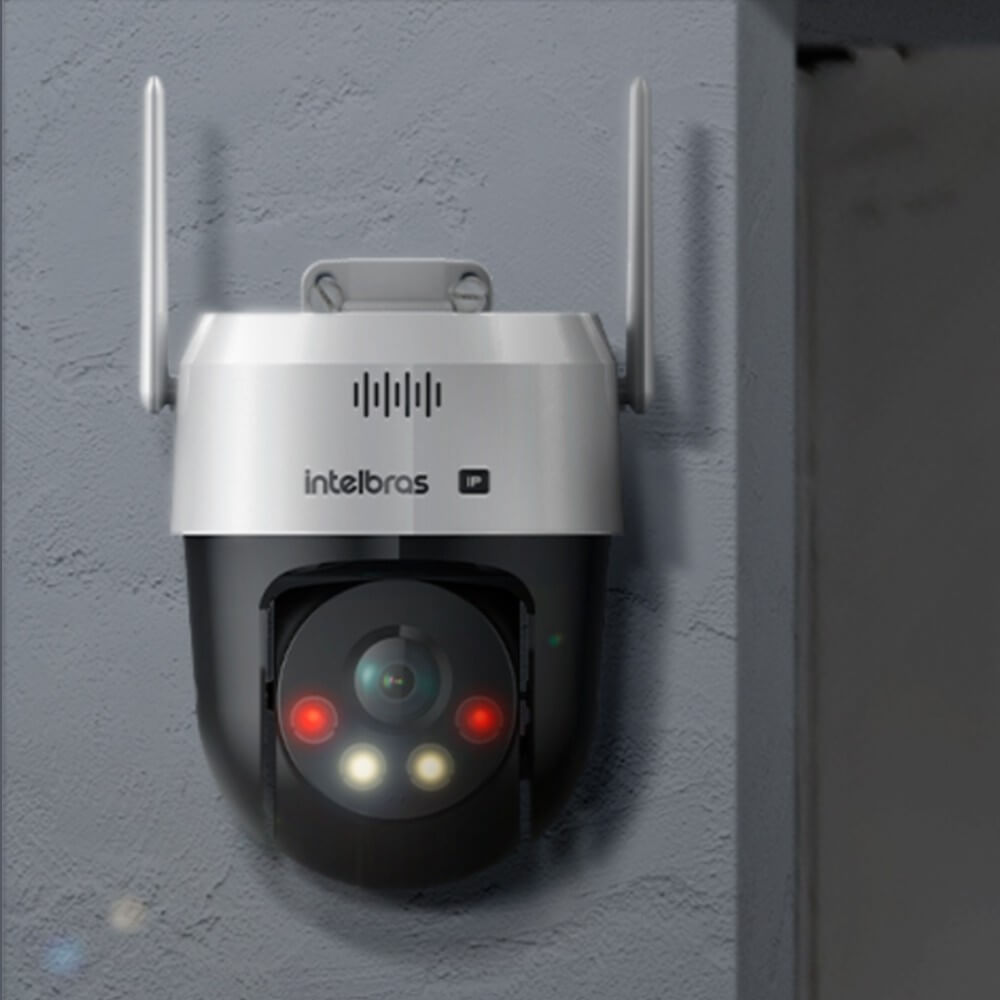 Câmera IP VIPW 1300 MINI SD 3MP Full Color Inteligente Audio Bidirecional Intelbras