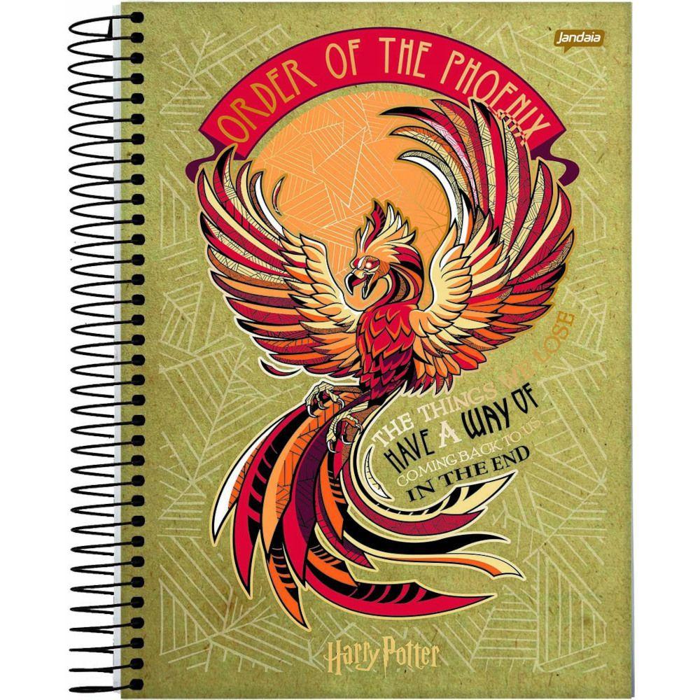 Caderno Universitário Jandaia Harry Potter 160 Folhas 1x1 Sortido