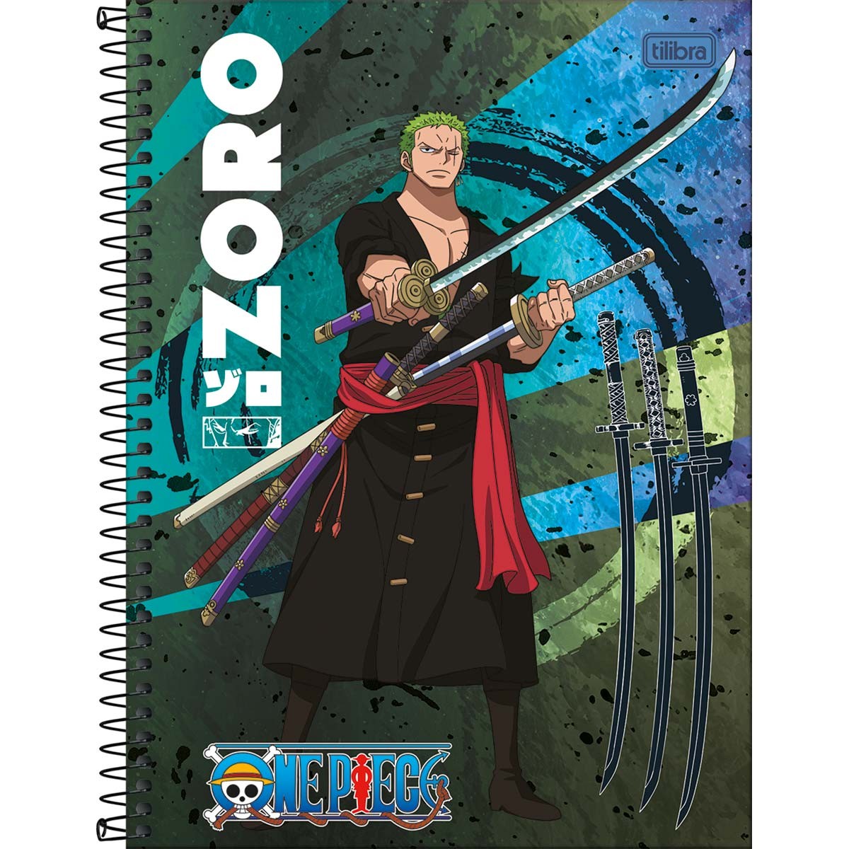 Caderno Universitário Tilibra One Piece Capa Dura 80 Folhas 1 Matéria Sortido