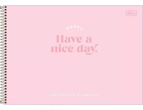 Caderno Cartografia Tilibra Happy com 80 Folhas Unidade Sortido