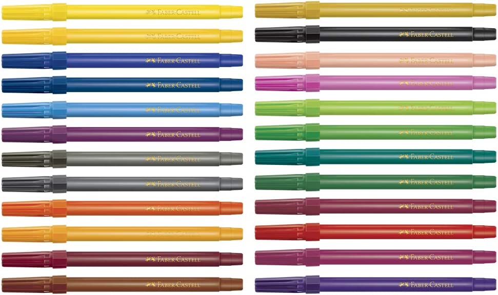 Caneta Hidrocor Faber Castell 24 Colors