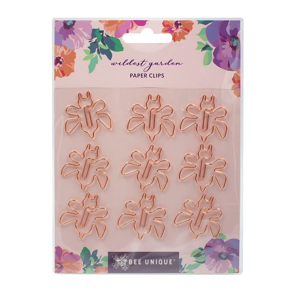 Clips Bee Unique Formato de Abelha com 9 Unidades