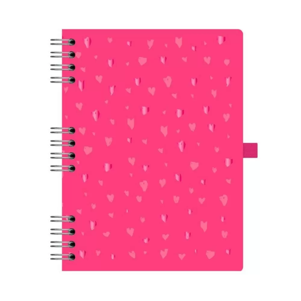Caderno Ótima 177 Romantic Ultra 90 Folhas Pautadas Rosa