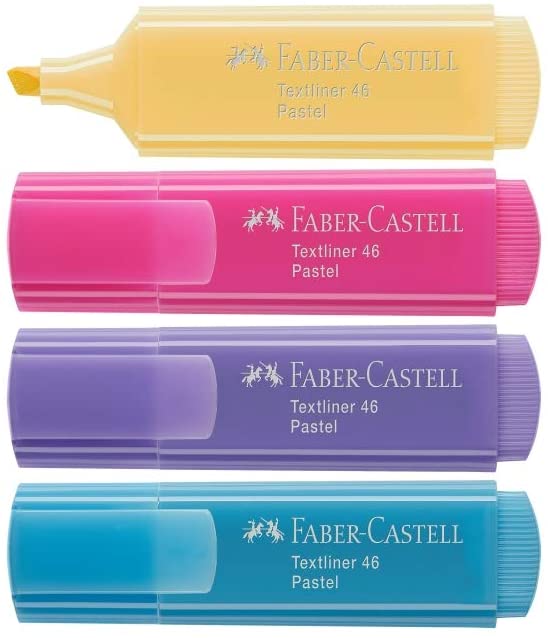 Marca Texto Faber Castell TextLiner 46 Pastell Estojo 4