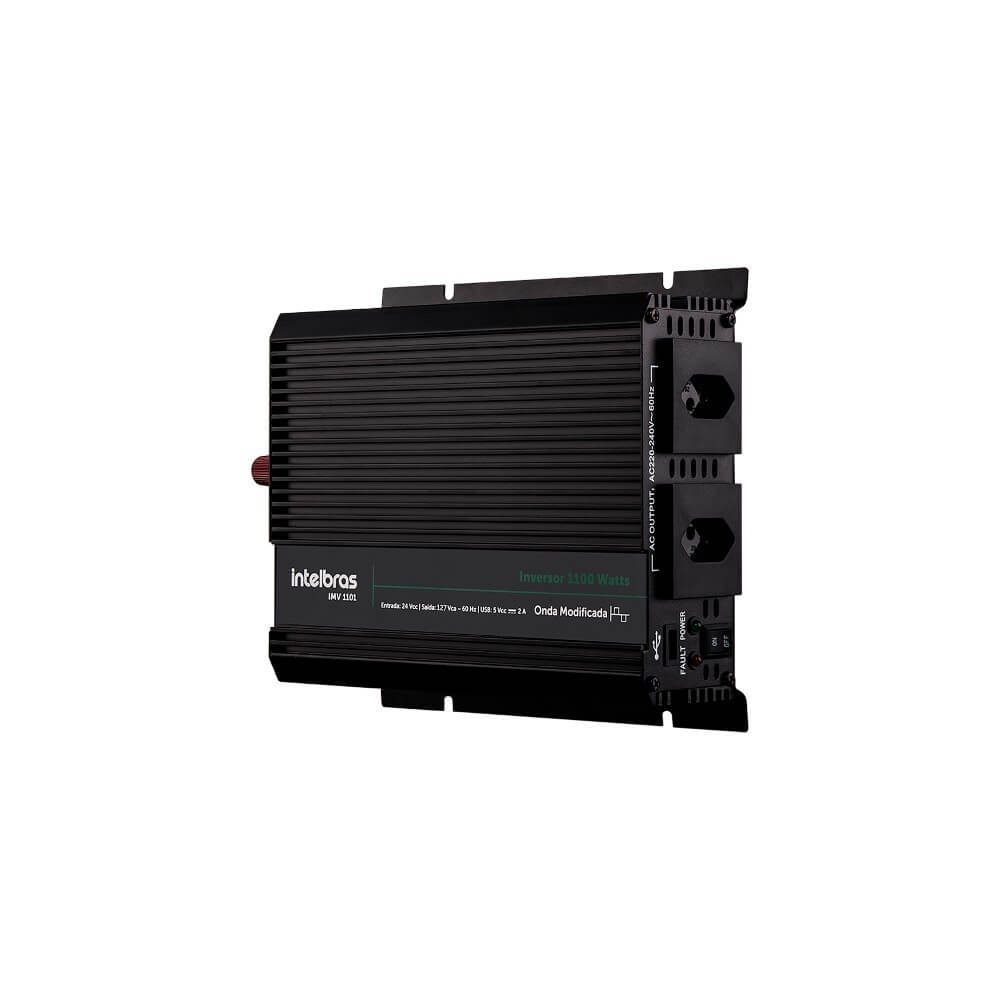 Inversor de Tensão Modificada 1100W 24 VCC Para 127 VAC IMV 1101 Intelbras