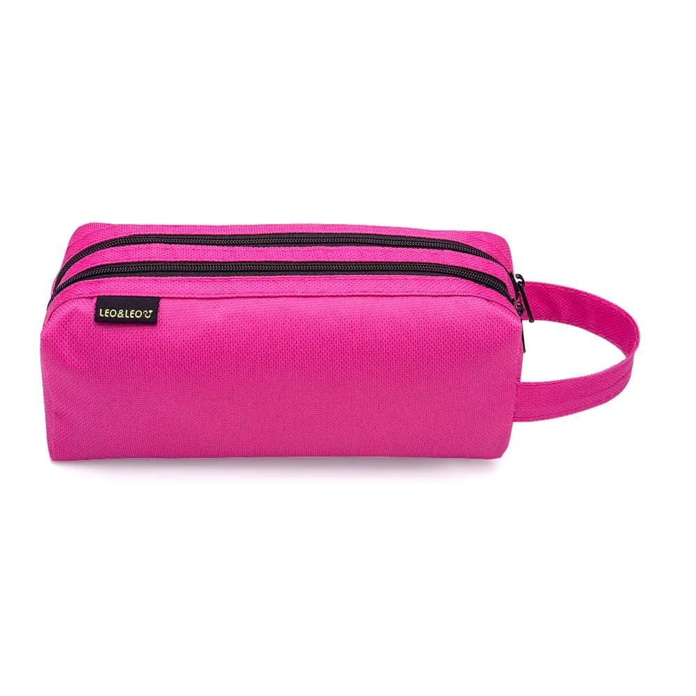 Estojo Escolar Leo e Leo Retangular com Alça Carbon Cores