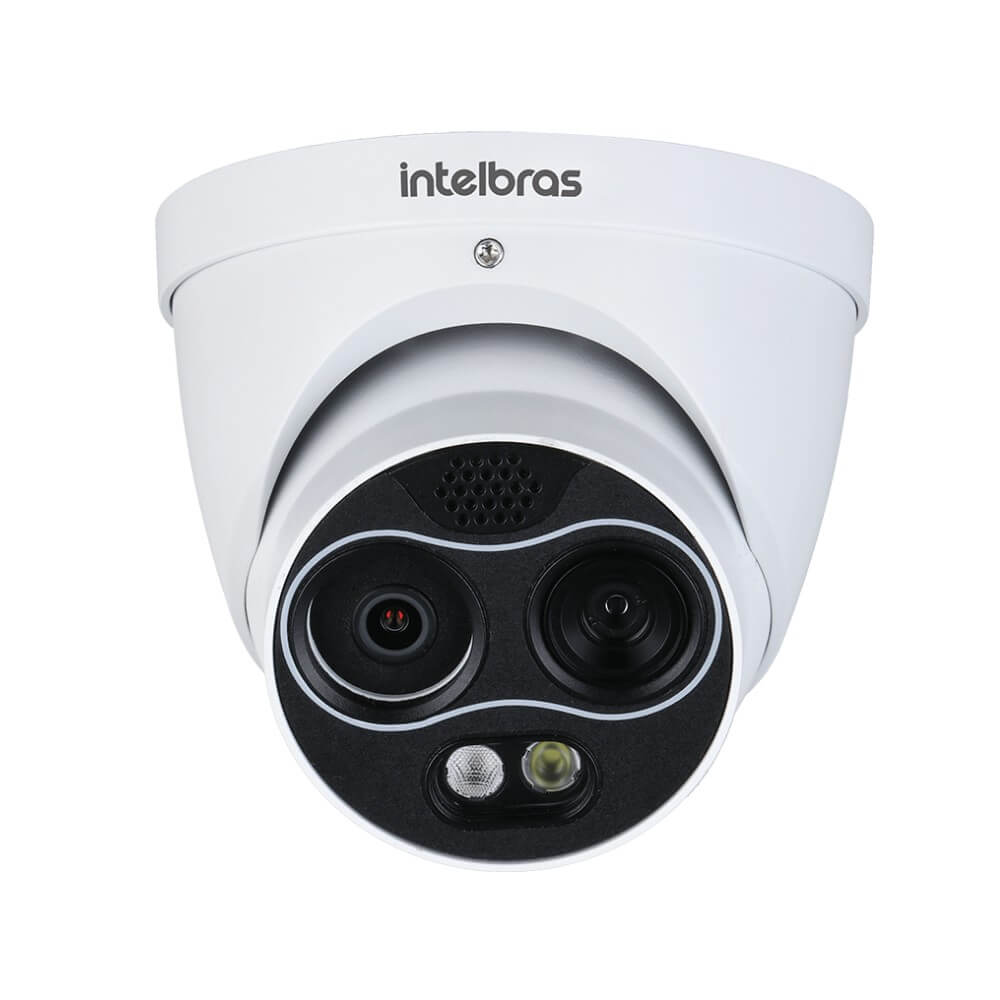 Câmera Infra Dome IP Térmica VIP 5207 D T FT Detecção de Fogo Intelbras