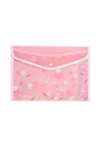 Pasta Plástica Molin A4 Love Flowers com Botão Unidade