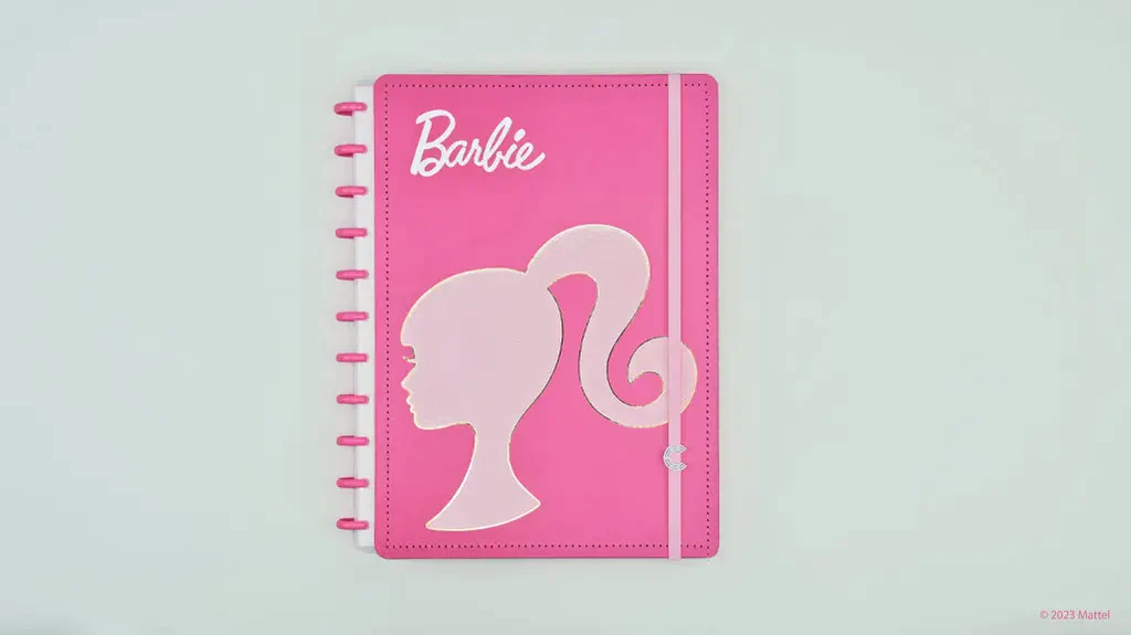 Caderno Inteligente Ci Barbie Pink Grande 60 Folhas com Pauta e 20 Folhas Lisas