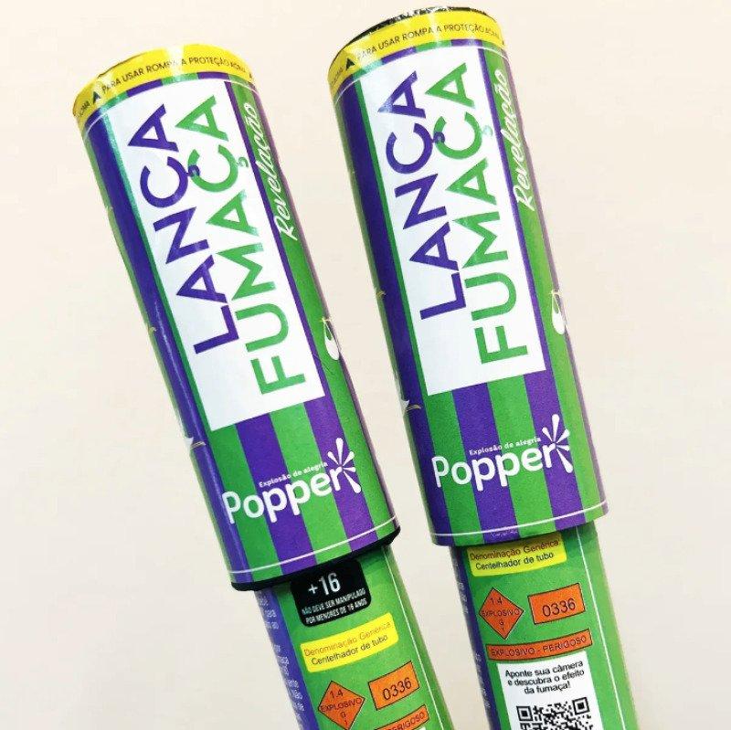 Lança Fumaça Chá Revelação Roxo Popper SMRF