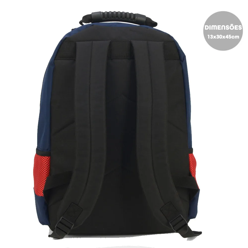 Mochila Costa Luxcel Up4you Laptop Grande com Detalhes Azul
