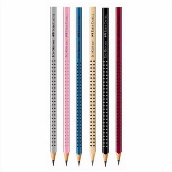 Lápis Preto Faber Castell EcoLápis NR 02 Grip Sortido