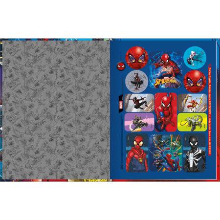 Caderno Caligrafia Tilibra Spider-Man Capa Dura Costurado Médio 40 Folhas com Pauta