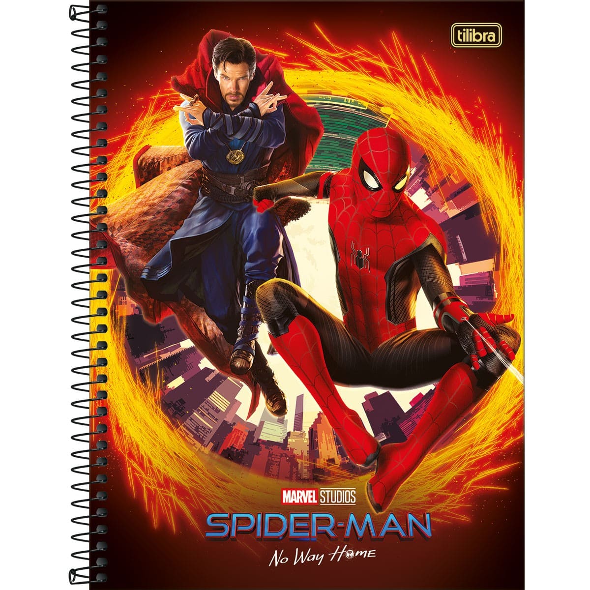Caderno Universitário Tilibra Spider Espiral Capa Dura 80 Folhas com 1 Matéria Sortido