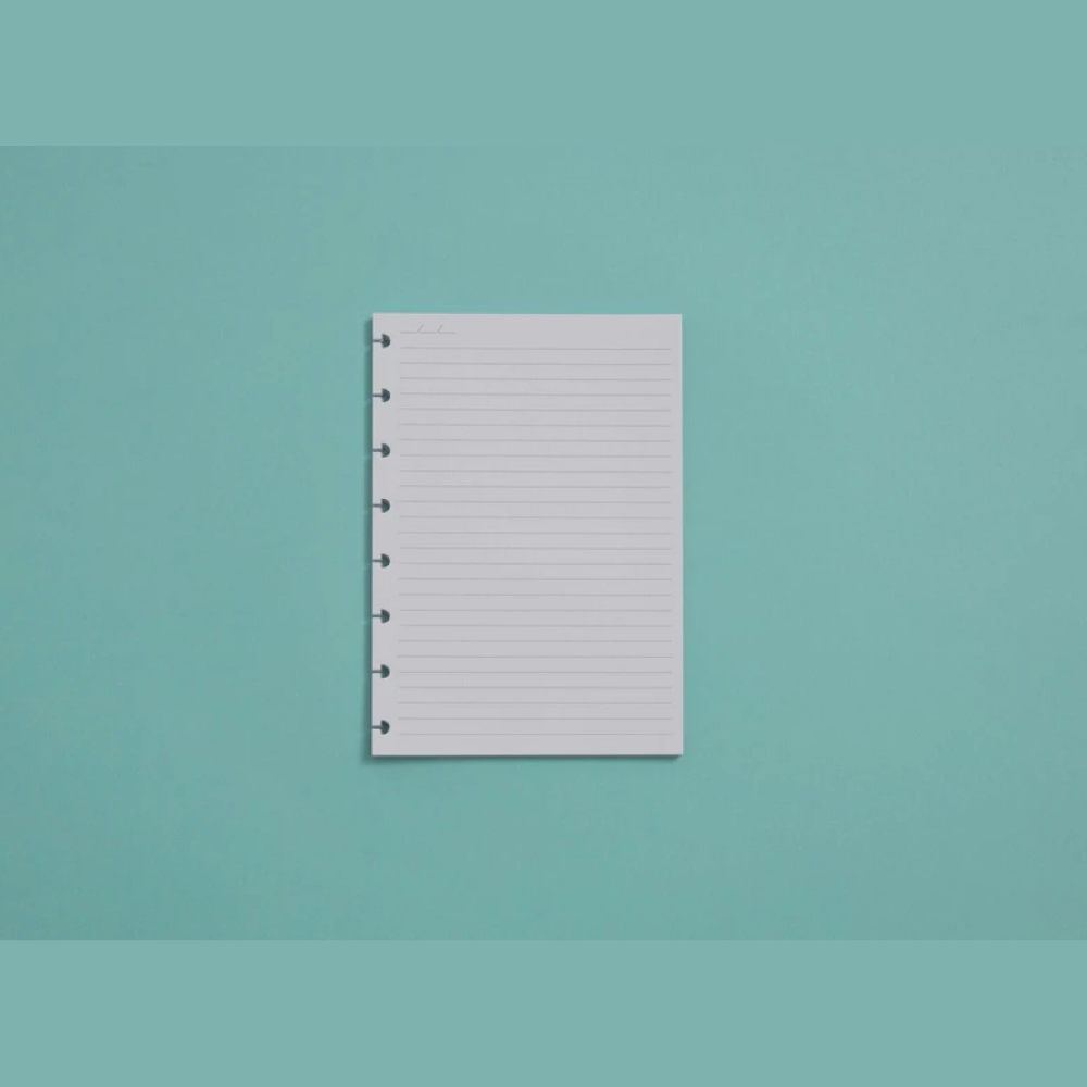 Refil para Caderno Inteligente A5 com 50 Folhas Pautadas 90 Gramas