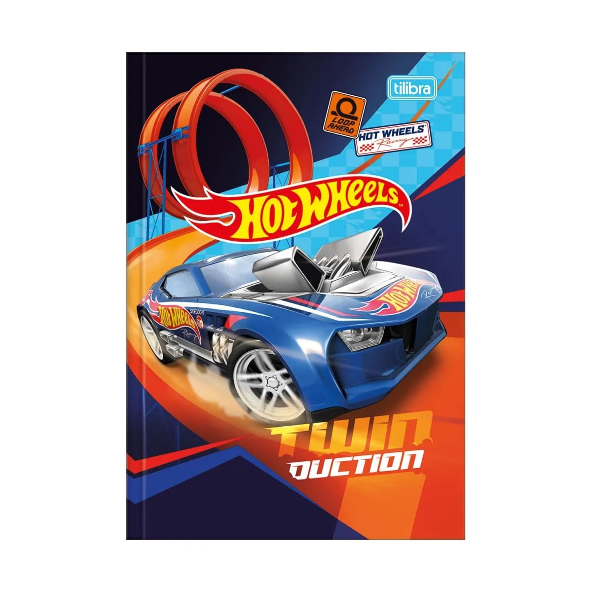Caderno Tilibra Brochura Hot Wheels Universitário Capa Dura 80 Folhas Sortido