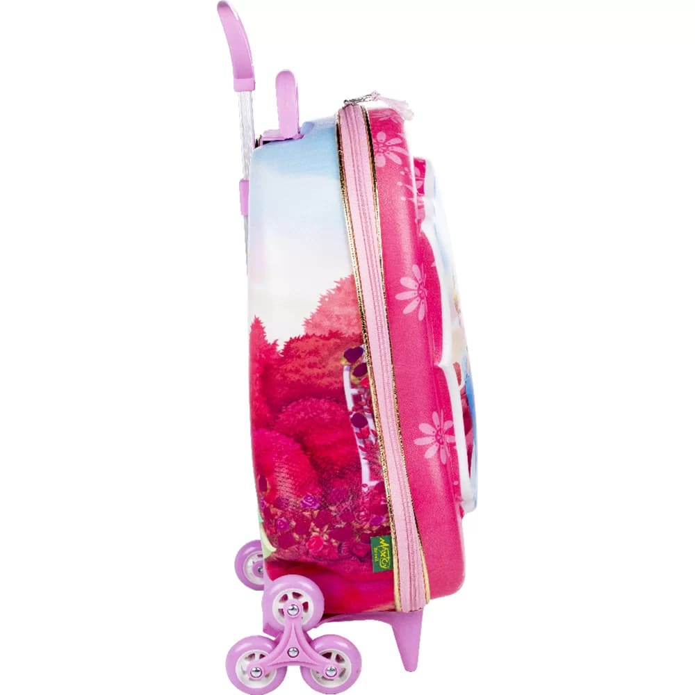 Mochila com Rodas Infantil Diplomata Princesas Rodinha Tripla Grande