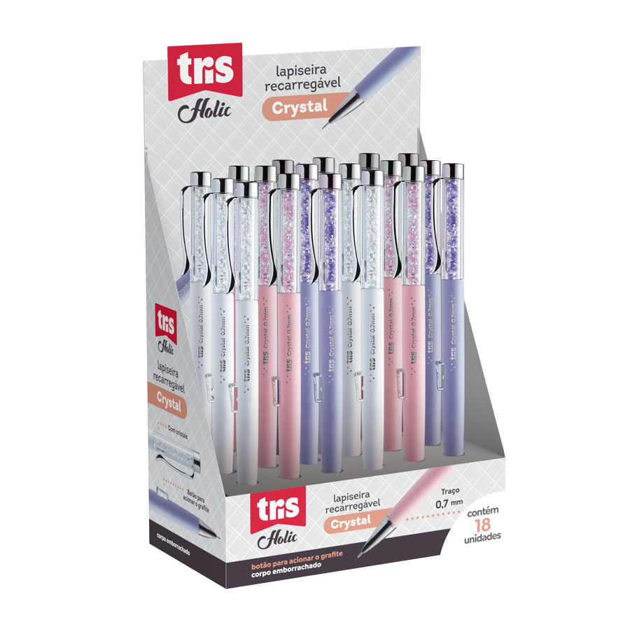 Lapiseira TRIS 0.7 Holic Cores Sortido