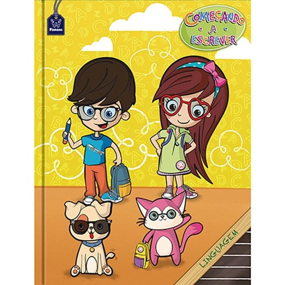 Caderno Brochura Foroni Médio Linguagem Começando a Escrever 40 Folhas Sortido