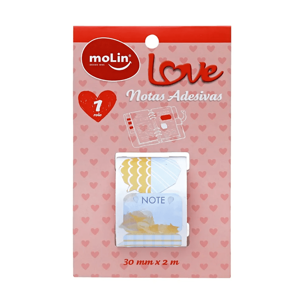 Bloco de Notas Molin Adesivas em Rolo Sortida