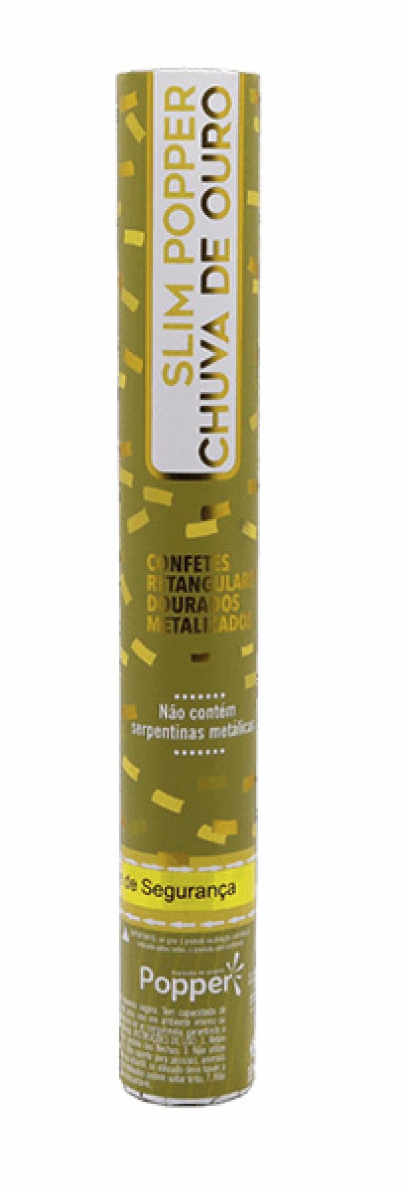 Lança Confete Chuva de Ouro Slim Popper 88302