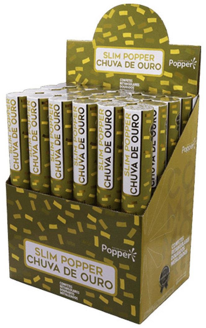 Lança Confete Chuva de Ouro Slim Popper 88302