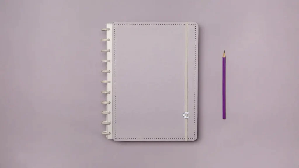 Caderno Inteligente Médio 60 Folhas com Pautas 20 Folhas sem Pauta Lilás Pastel