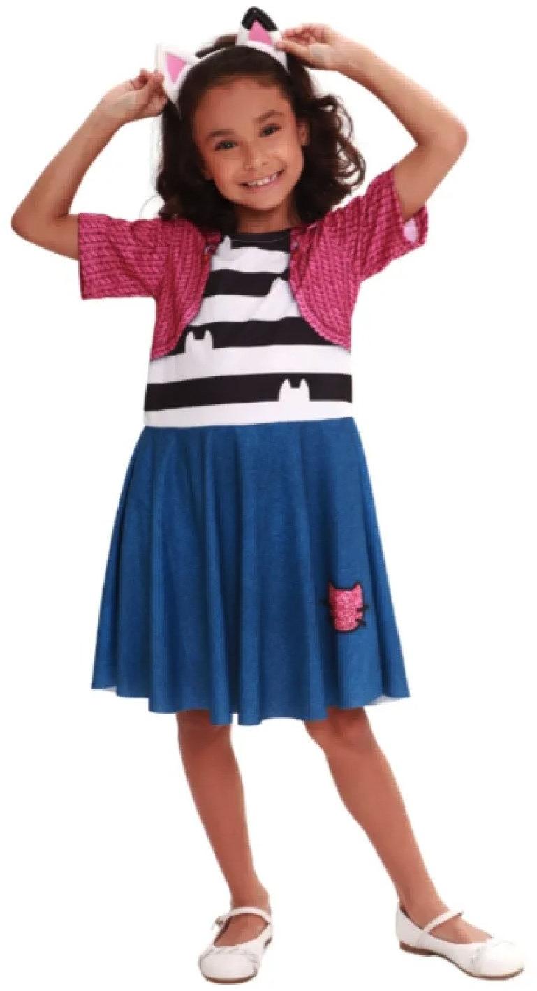 Fantasia Infantil Casa Mágica Da Gabby Tam M Tiara Inclusa Super Magia