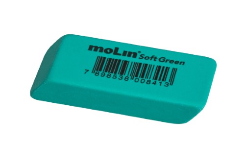 Borracha Escolar Molin Soft Green Verde