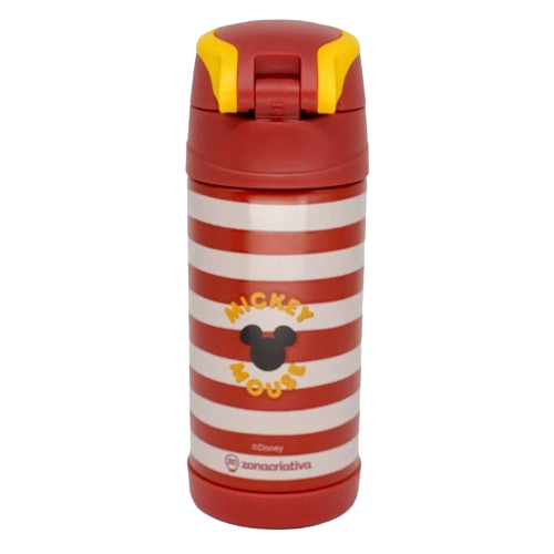 Garrafa Térmica Handle Mickey Mouse Disney Infantil 350ml Pequena