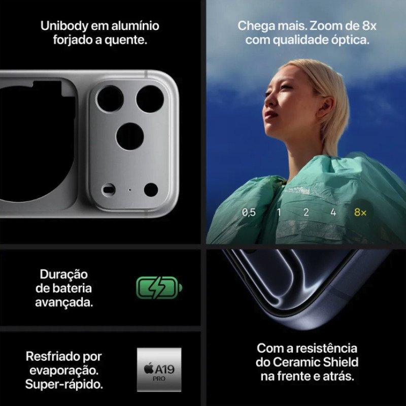 Apple iPhone 17 Pro Max 256 GB Silver 5G ANATEL