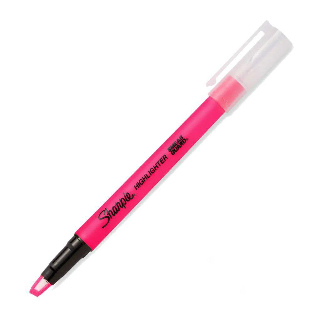 Marcador para Texto Paper Mate Sharpie Highlighter Clear Vienw Rosa