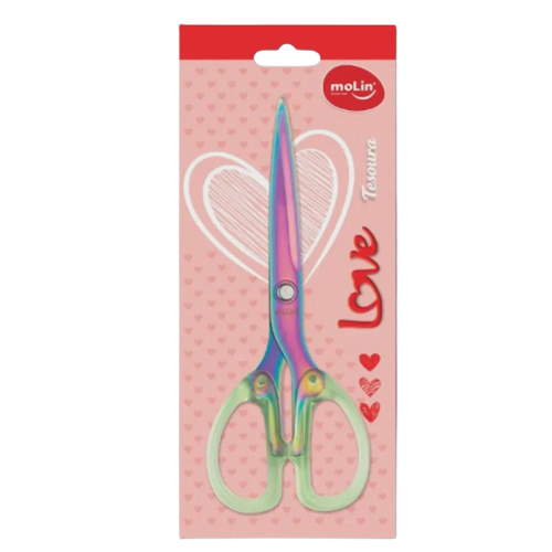 Tesoura Molin Multiuso Rainbow Titanium 17cm